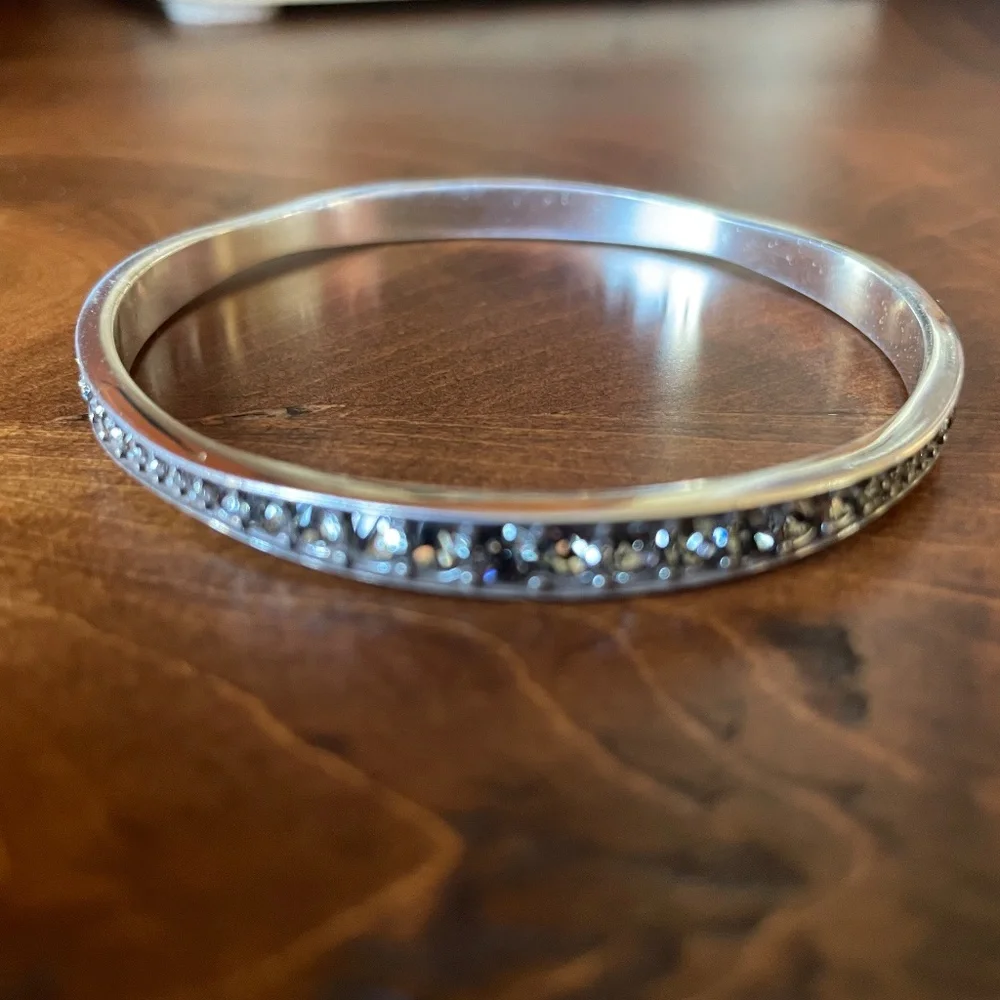 Brighton Black Stone Bangle Bracelet - Picture 2 of 2